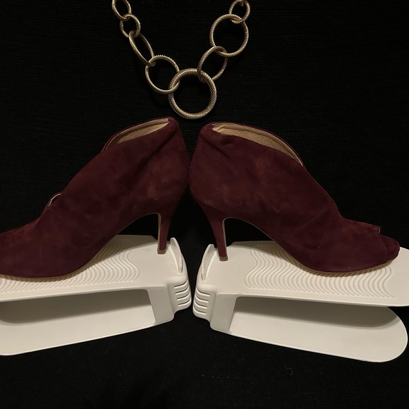 Purple peep toe bootie - Picture 4 of 7